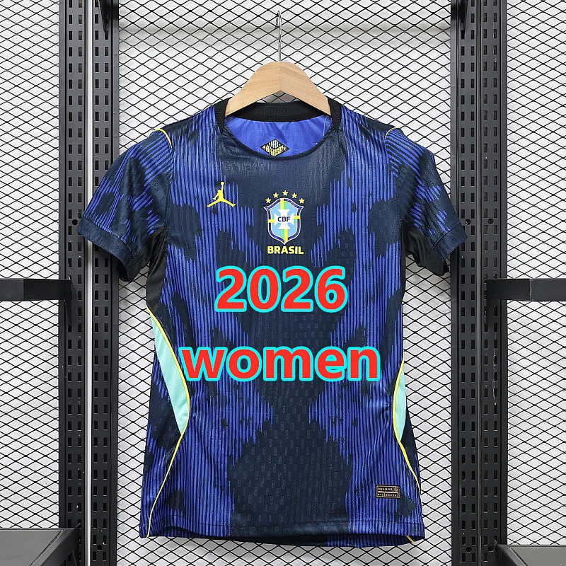 2026 Brazil Away Women Player 32 Teams Jersey 32