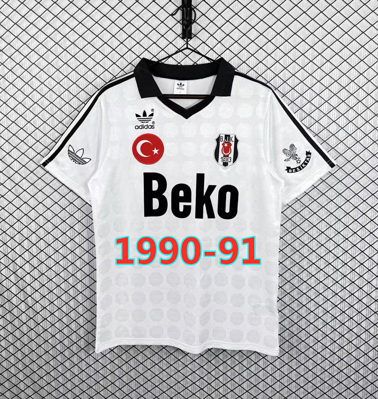 1990-91 Besiktas Home Retro Fans Version Jersey