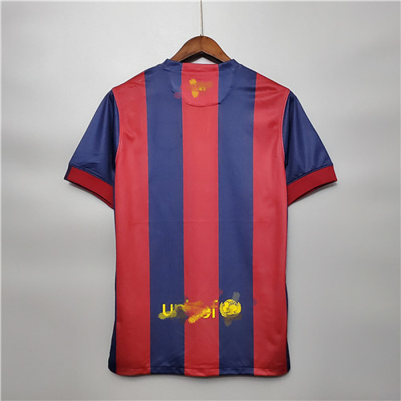 Barcelona Home Retro Fans Embroidery Patterns Jersey 3