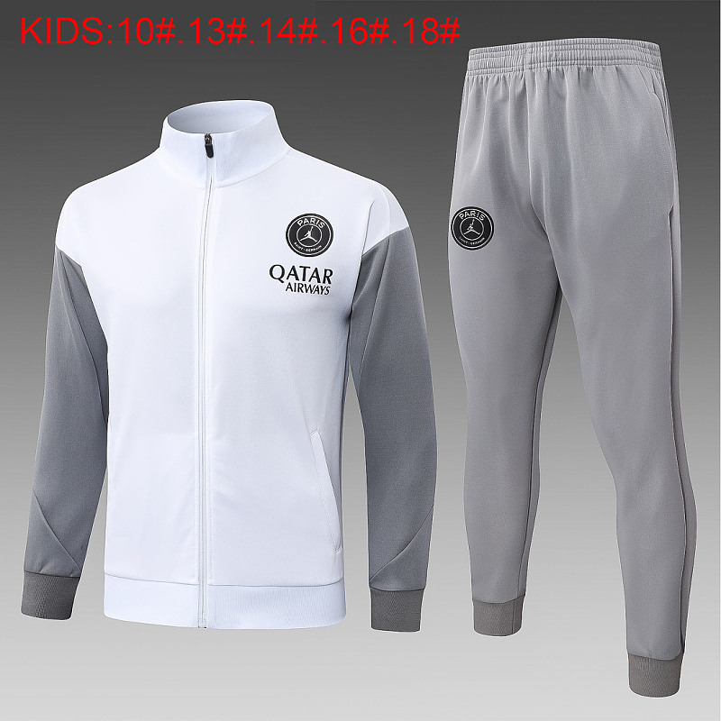 Paris Psg Kids Long Zipper Jacket #10-#18 5