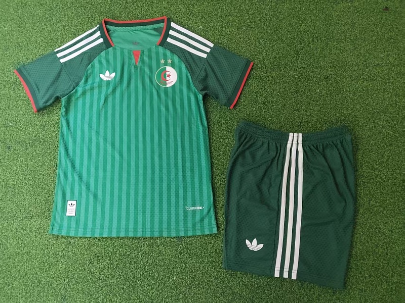 2026 Algeria Away Kids Player Version Jersey+shorts Kit 16#-28# · 6