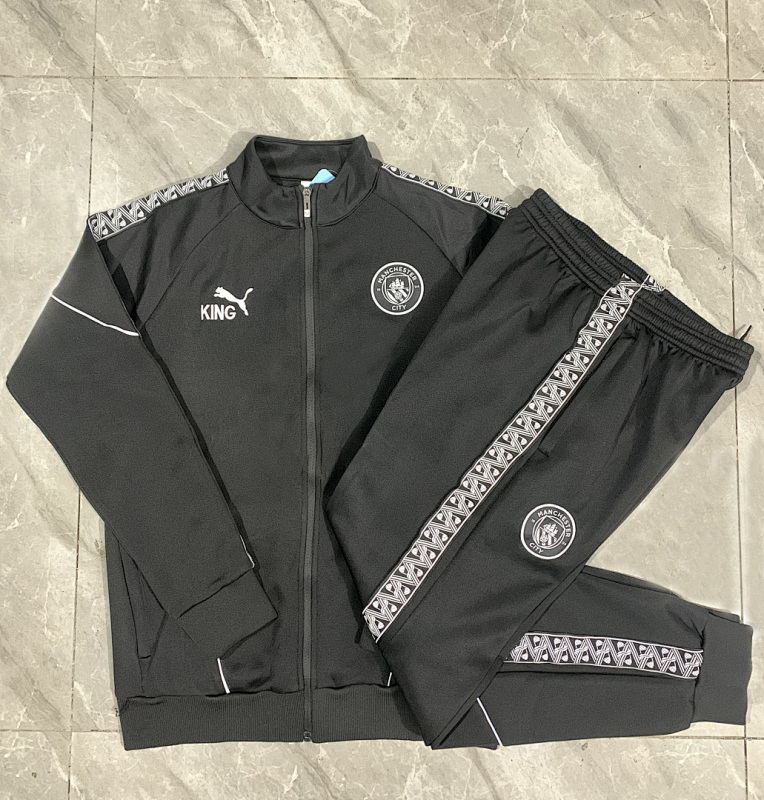 Manchester City Kids Long Zipper Jacket 10#-18# · 3