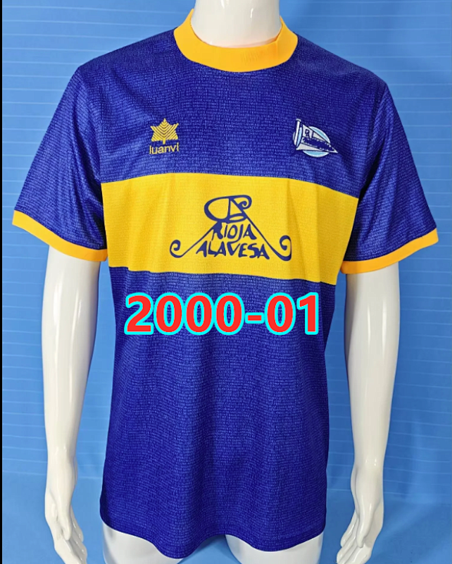 2000-01 Alaves Retro Fans Version Jersey