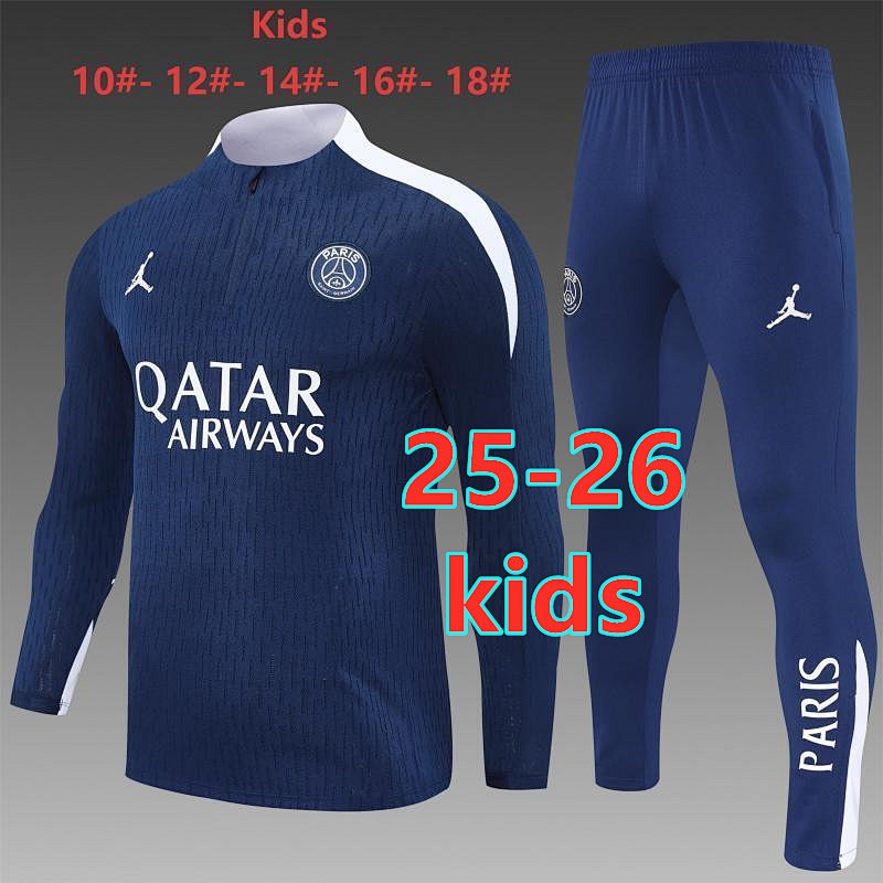 Paris Psg Kids Player Long Tracksuit 10#-18#