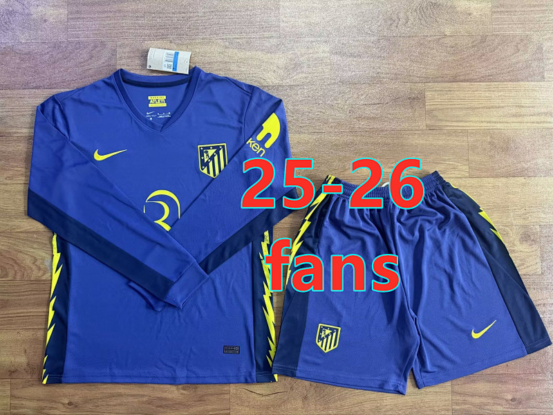 Atletico Madrid Away Fans Long Jersey+shorts Kit · 3