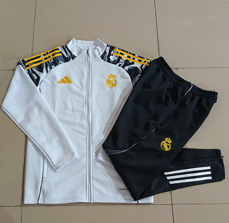 Real Madrid Kids Long Zipper Jacket 10#-18# · 3