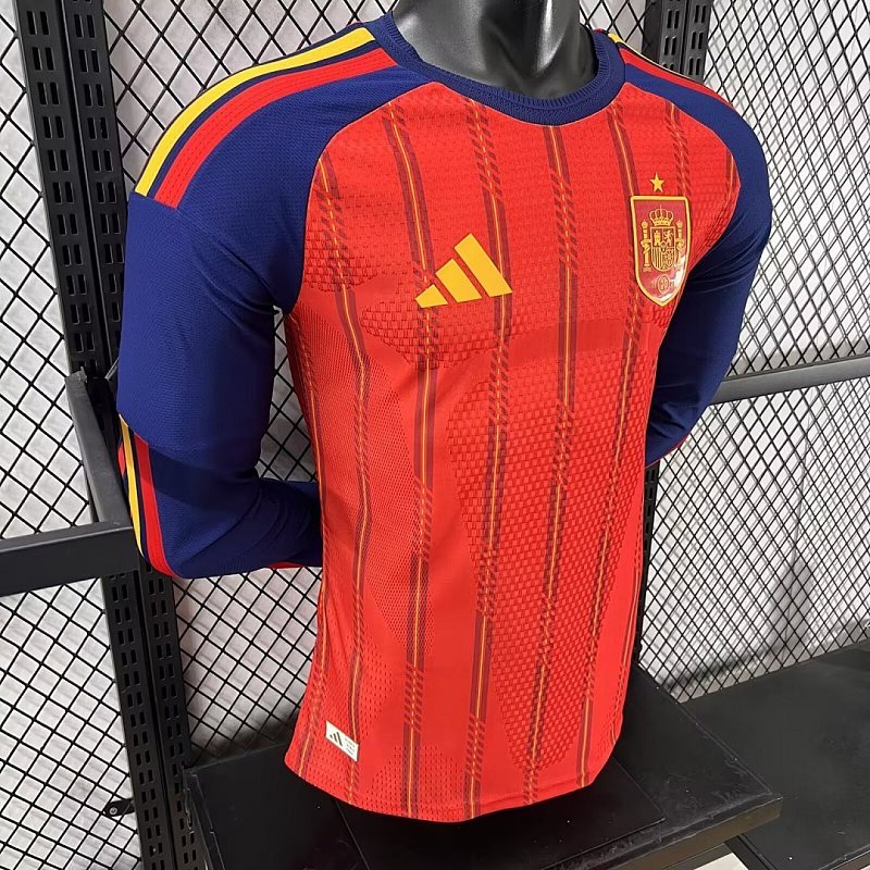 2026 Spain Home Player Long 4 Teams Jersey 4 · 2