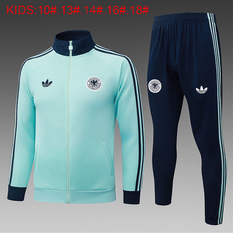 2026 Germany Kids Long Zipper Jacket 10#-18# · 6