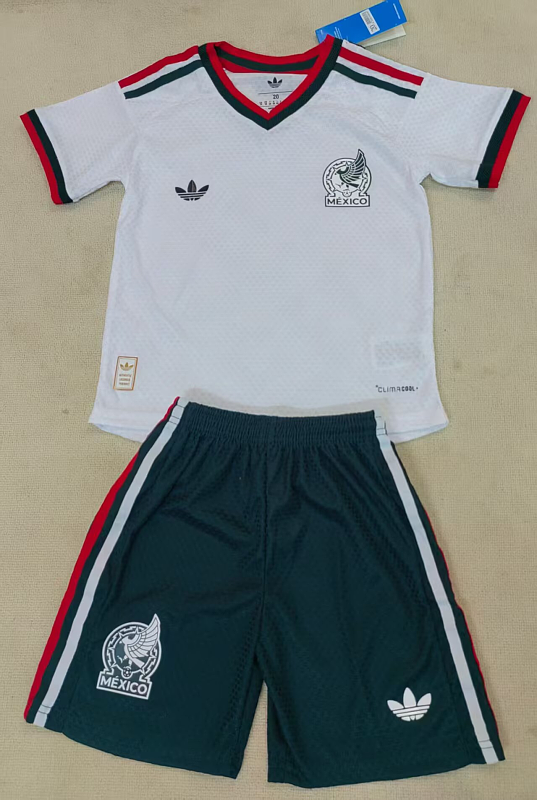 2026 Mexico Away Player Kids Jersey+shorts Kit 16#-28# · 2
