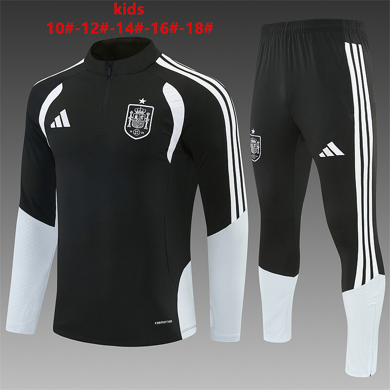 2026 Spain Kids Long Sleeve Tracksuit 10#-18# · 3