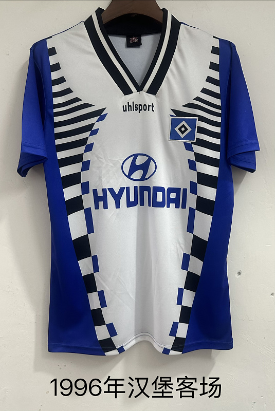 1996 Hamburger Sv Away Retro Jersey · 2