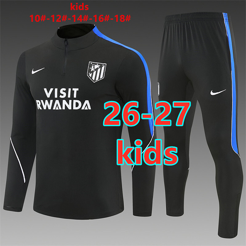 Atletico Madrid Kids Long Sleeve Tracksuit 10#-18#