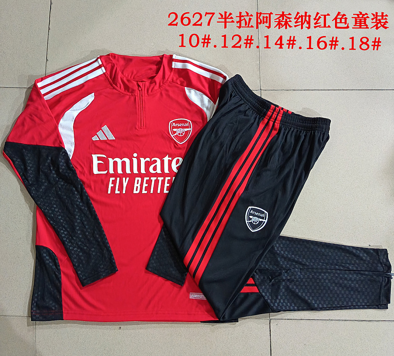 Arsenal Kids Long Sleeve Tracksuit #10-#18 3