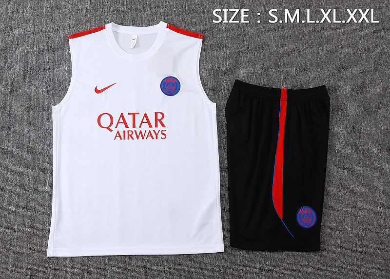 Paris Psg Short Sleeve Vest Tracksuit · 5