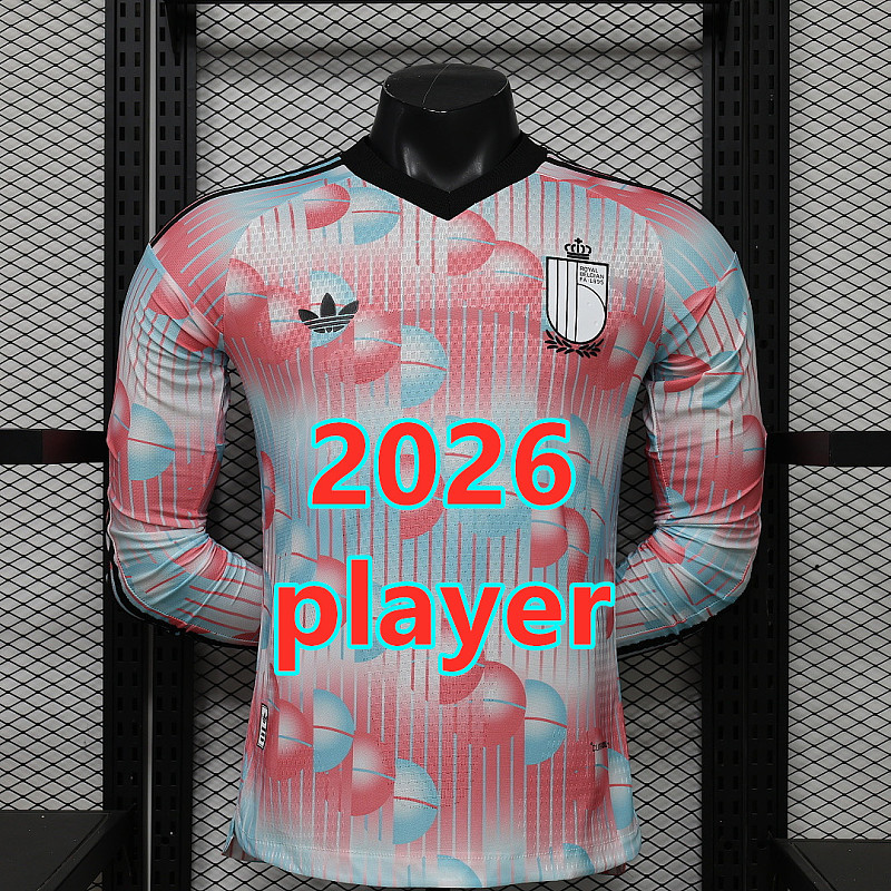 2026 Belgium Away Player Long 32 Teams Jersey 32 · 2
