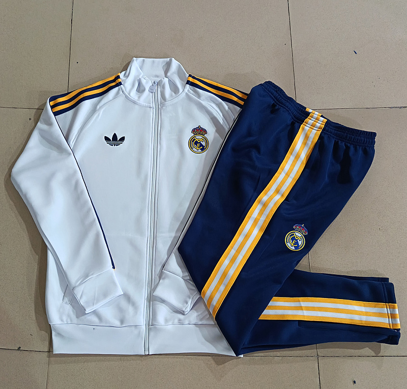 Real Madrid Kids Long Zipper Jacket 10#-18# · 4