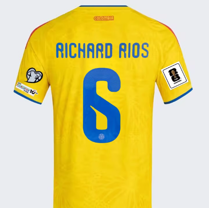 2026 Colombia Home Fans Version Long Jersey · 4
