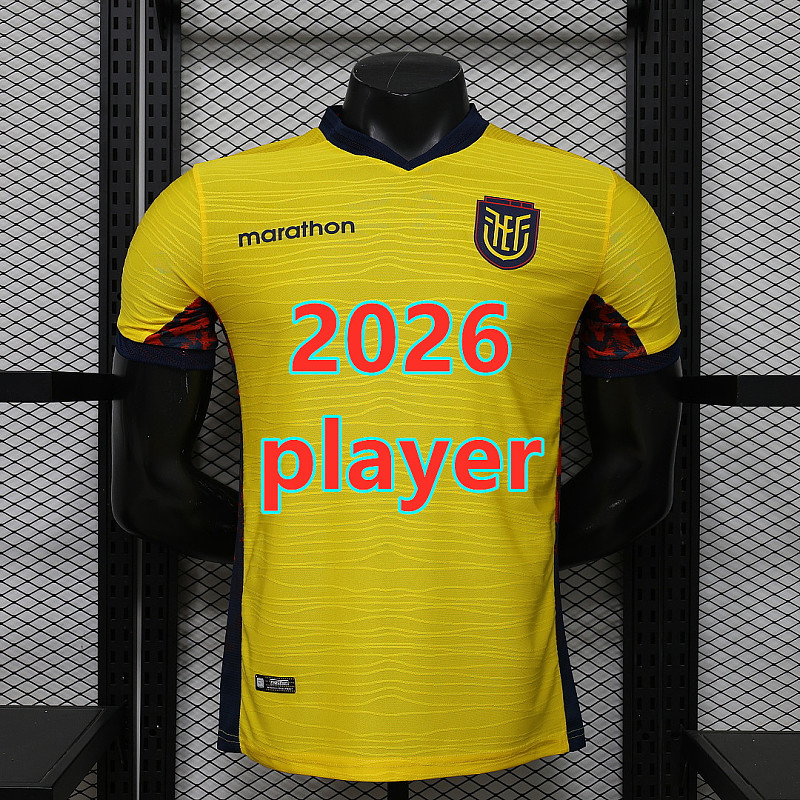 2026 Ecuador Home Player Version Jersey · 2