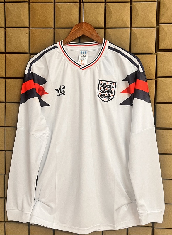 1990 England Retro Long Jersey 4