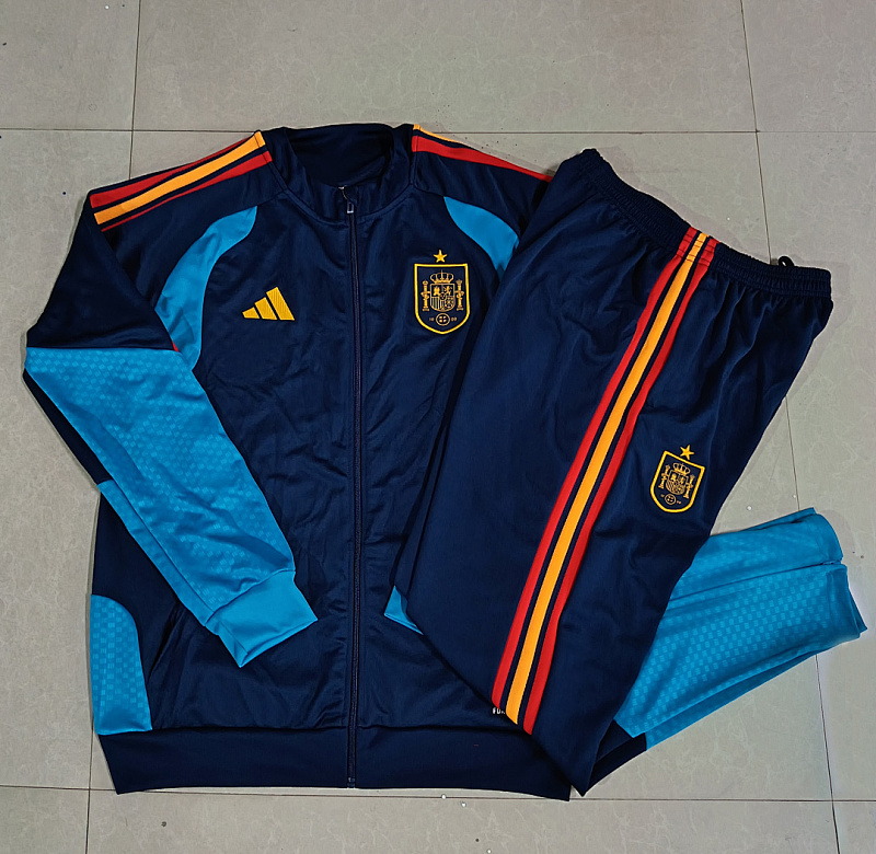 2026 Spain Kids Long Zipper Jacket 10#-18# · 3