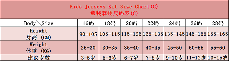 2026 Morocco Away Kids 16 Teams Kit 16#-28# 16 · 2