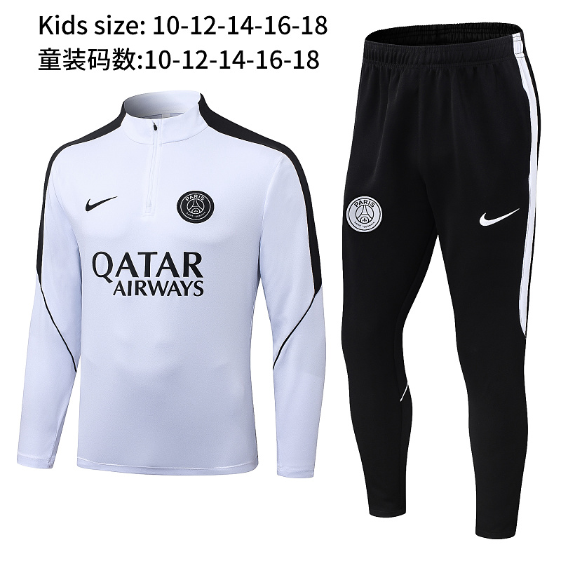 Paris Psg Kids Long Sleeve Tracksuit #10-#18 · 3