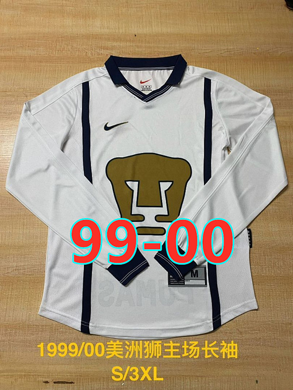 Pumas Unam Home Retro Long Sleeve Jersey