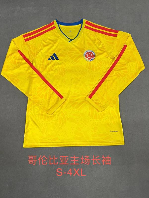 2026 Colombia Home Fans 16 Team Long Jersey 16 · 2