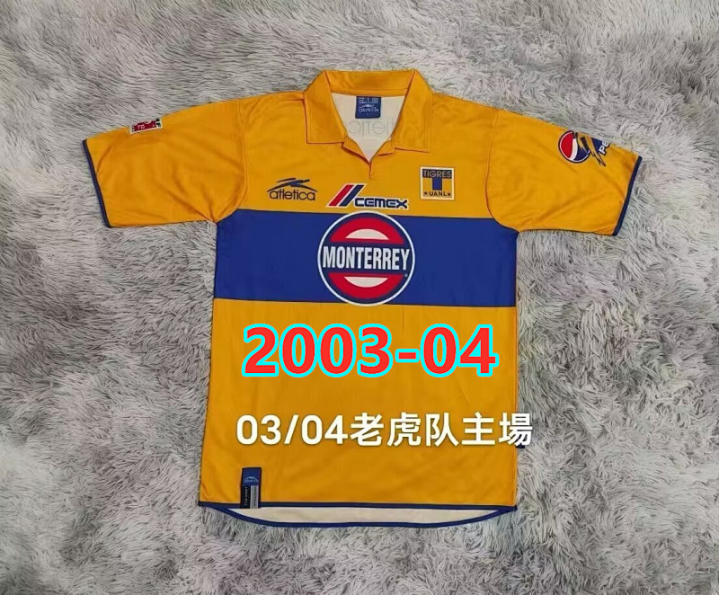 2003-04 Tigres Uanl Home Retro Jersey