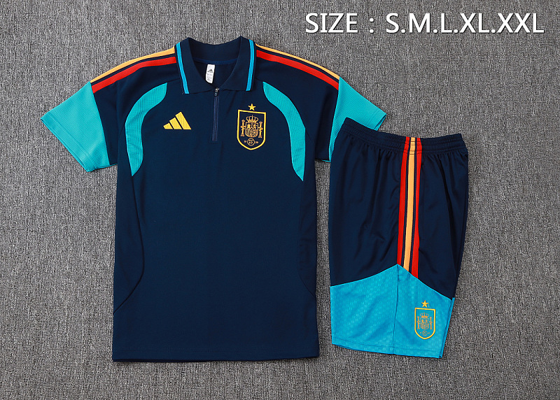 2026 Spain Polo Short Sleeve Tracksuit Polo · 3