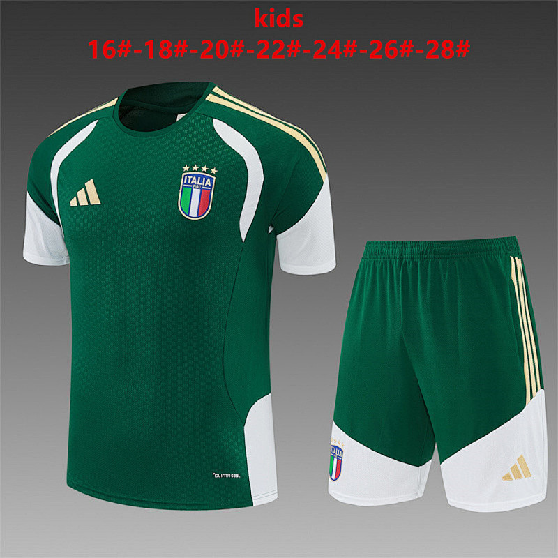 2026 Italy Kids Short Sleeve Tracksuit 16#-28# · 3