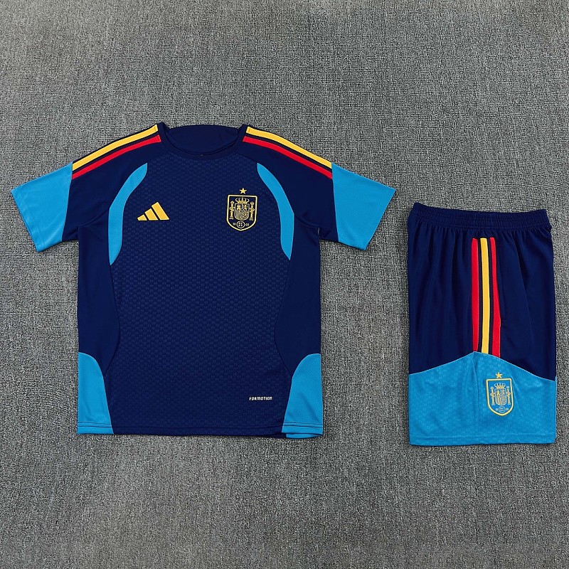2026 Spain Kids Short Sleeve Tracksuit Kit 20#-28# · 4
