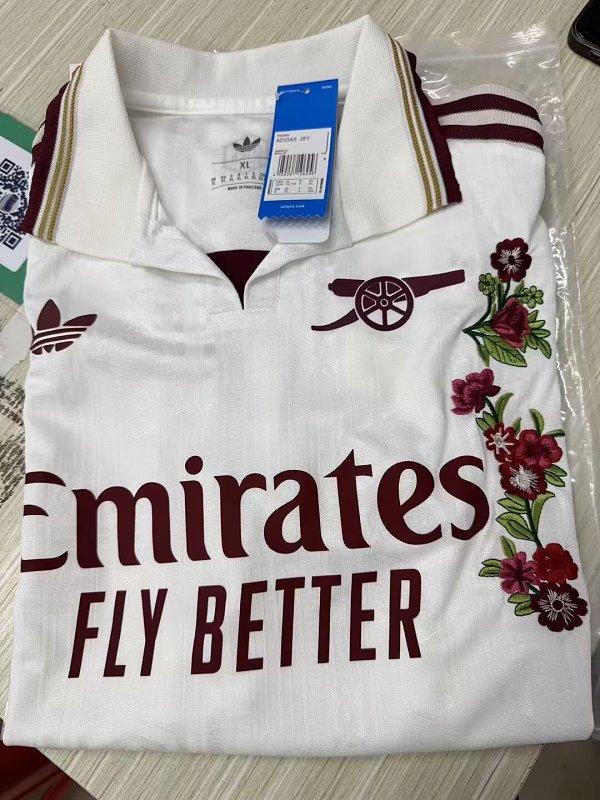 Arsenal Away Fans Embroidery Patterns Jersey 2