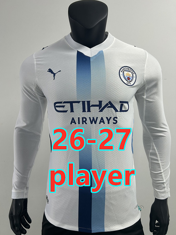 Manchester City Away Player Long Sleeve Jersey · 3