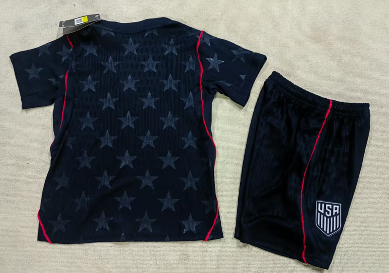 2026 United States Away Player Kids Jersey+shorts Kit 16#-28# 5