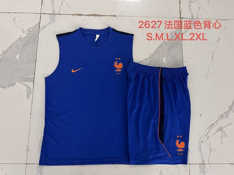 2026 France Short Sleeve Vest Tracksuit · 4