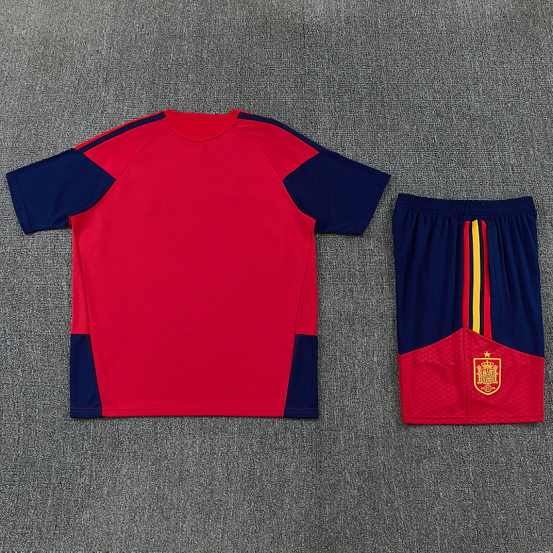 2026 Spain Kids Short Sleeve Tracksuit Kit 20#-28# · 3