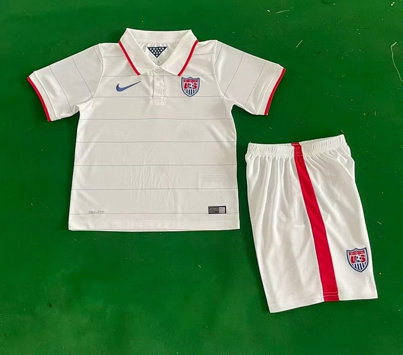 2014 United States Home Retro Kids Jersey+shorts Kit 16#-28 · 2