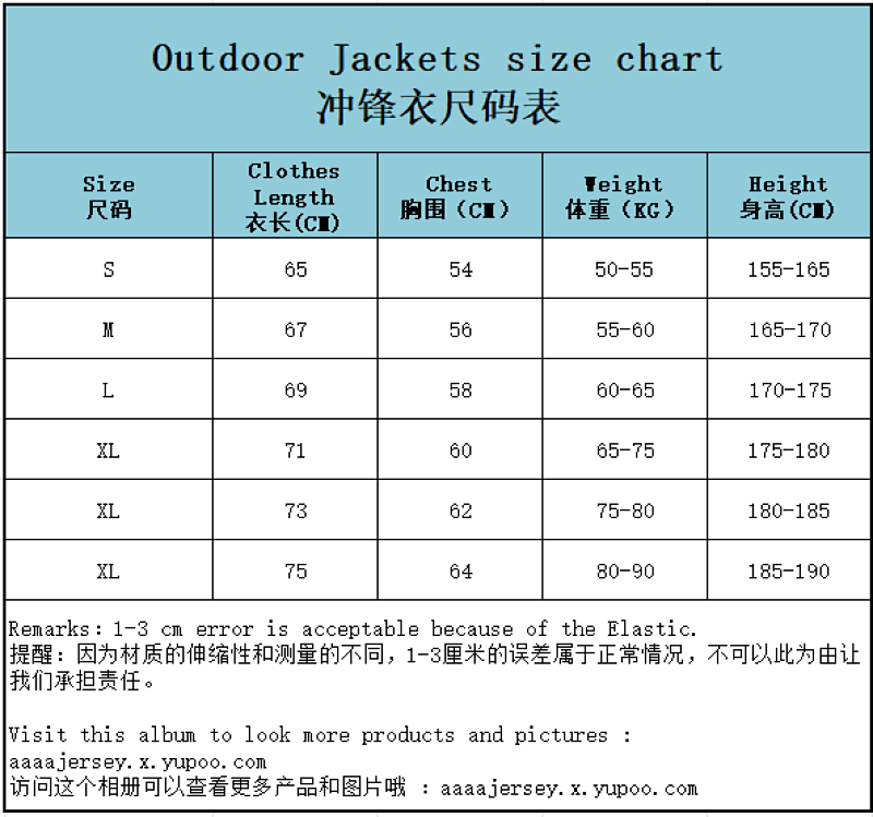Arsenal Outdoor Jackets S~3xl · 2