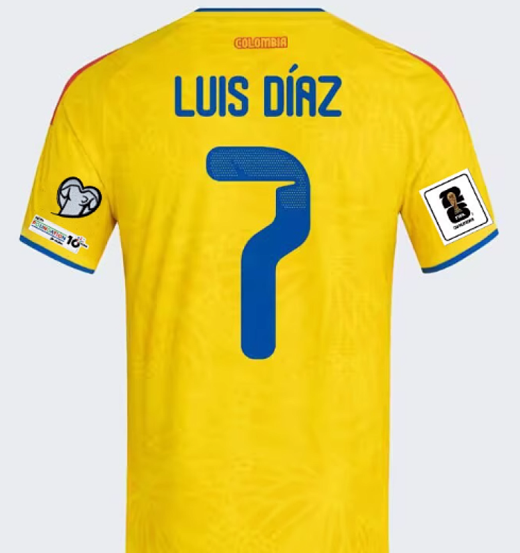 2026 Colombia Home Fans Version Long Jersey · 3