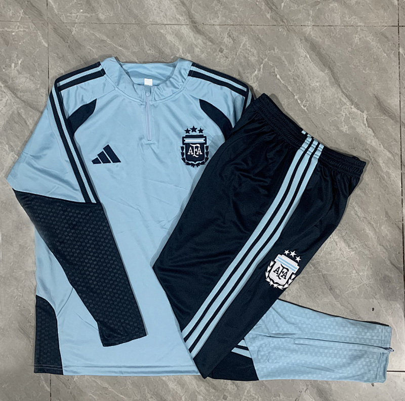 2026 Argentina Kids Long Sleeve Tracksuit 10#-18# · 3