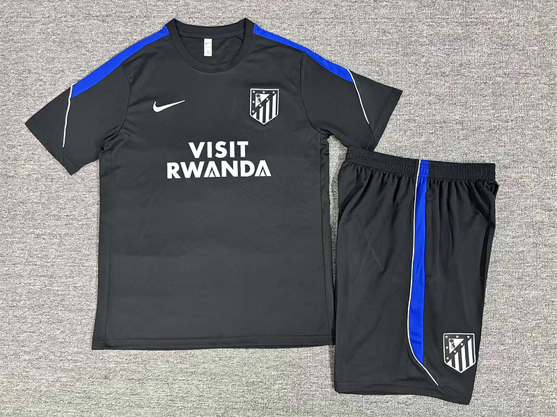 Atletico Madrid Kids Short Sleeve Tracksuit 16#-28# 2
