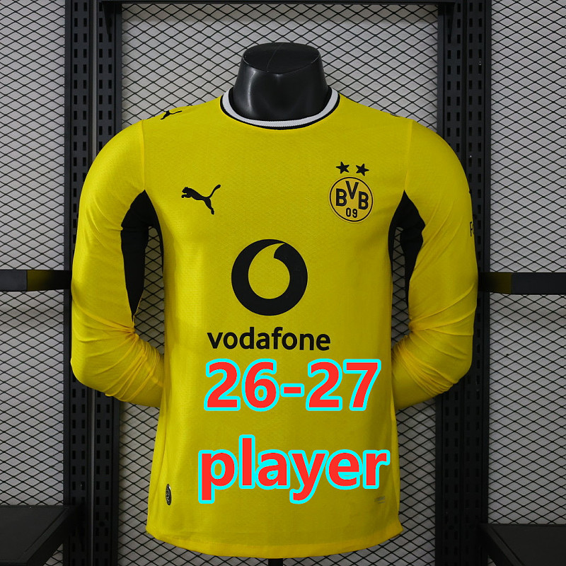 Dotmund Home Player Long Sleeve Jersey