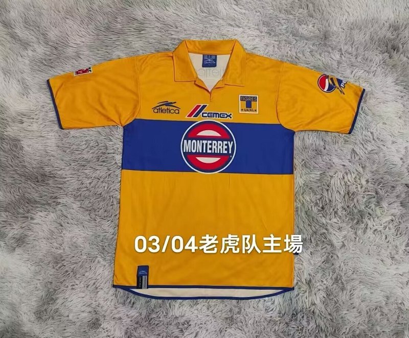 2003-04 Tigres Uanl Home Retro Jersey · 2