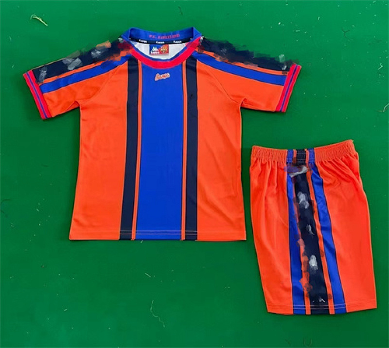 Barcelona Away Retro Kids Jersey+shorts Kit 16#-28 · 5