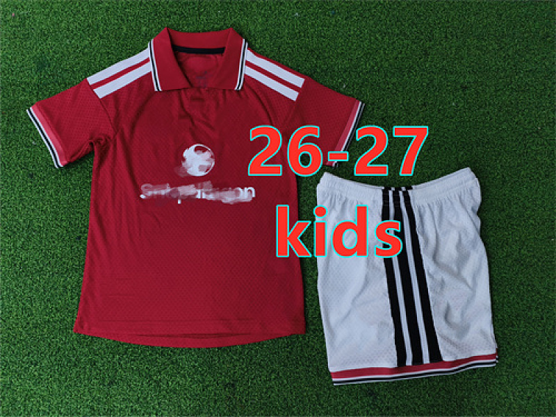 Manchester United Home Player Kids Jersey+shorts Kit 16#-28# · 6
