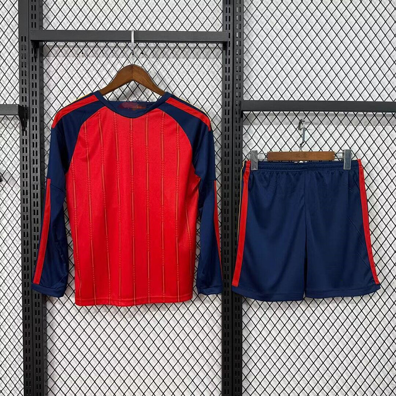 2026 Spain Home Kids Long Kit 32 Teams 16#-28# 32 · 3