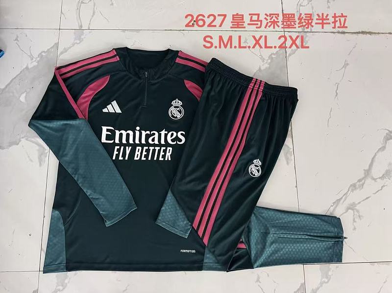 Real Madrid Long Sleeve Tracksuit 4