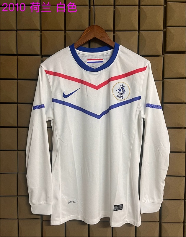 2010 Netherlands Away Retro Long Sleeve Jersey · 3