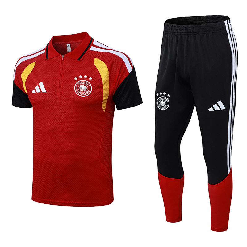 2026 Germany Player Short Sleeve+pants Kit Polo · 2